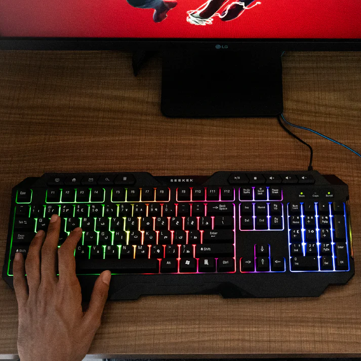 SEEKEA COMBO KEYBOARD AND MOUSE RGB - AR/EN