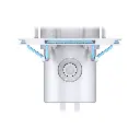 HyperX QuadCast 2 Stand-Alone Microphone Streamer/Content Creator/Gamers/Supports PC, PS4, PS5, White/Light Blue