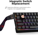 GAMEON Magnetic Switch RGB Mechanical Gaming Keyboard English/Arabic MAGPRO Series GOMG1K8-RS