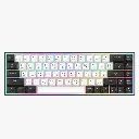 Al Barq Keyboard Camel Tech Magnetic Switch 8000 Hz Polling Rate Arabic/English - Black & White