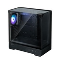 Zalman P40 Prism BLACK  ATX Case BLACK - 120mm ARGB Fanx1