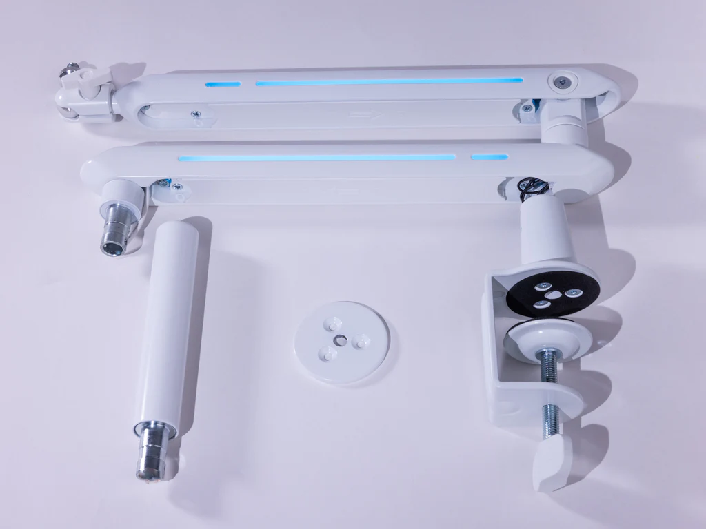 Low Profile Microphone Arm RGB WHITE camel tech (Arm Stand only)- CT-MA02