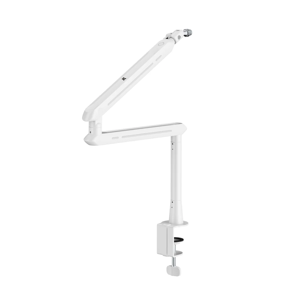 Low Profile Microphone Arm RGB WHITE camel tech (Arm Stand only)- CT-MA02