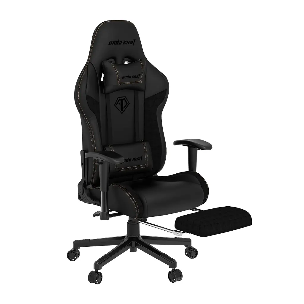 AndaSeat Jungle 2 Premium Gaming Chair Footrest Edition Black