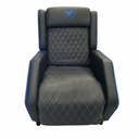 USED SOFA CHAIR - COUGAR BLACK & BLUE