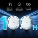 PICUN G2 RGB Wireless Gaming Headset, 7.1 Surround Sound, 2.4GHz - White