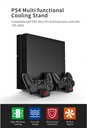  MCBAZEL DOBE MULTI-FUNCTION VERTICAL COOLING STAND WITH DUAL USB CHARGER DOCK STATION FOR PS4 - PS4 SLIM PS4 PRO CONSOLE