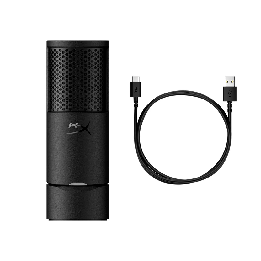 HyperX SoloCast 2 USB Gaming Microphone, Cardioid Pattern, Plug-and-Play USB-C, Shock Mount & Pop Filter, Voice Enhance