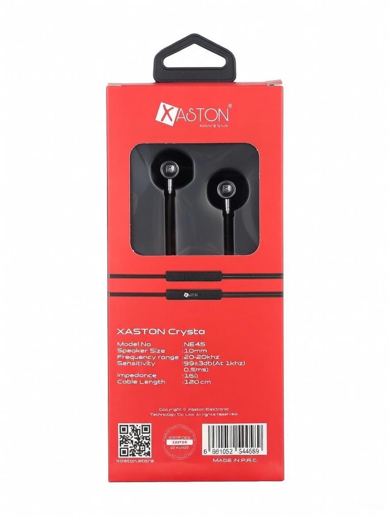 XASTON STEREO EARPHONE FEEL THE REAL BASS / NE45