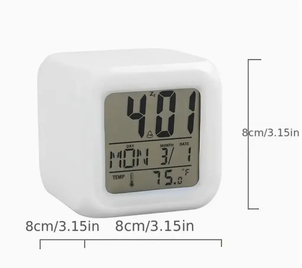 Creative home alarm clock, color changing 