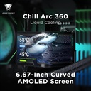 Jungle Leopard Chill Arc CA360 360mm AIO Liquid CPU Cooler 6.67inch curved screen Black
