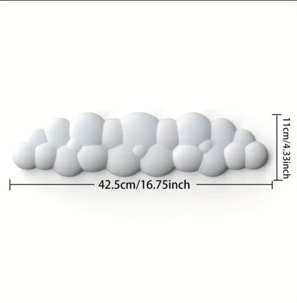 White Cloud Keyboard Wrist Rest 