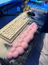 Pink Cloud Keyboard Wrist Rest