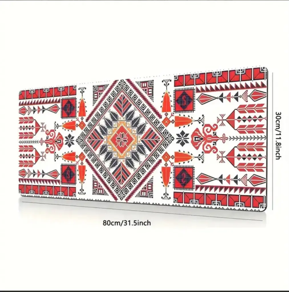 Red carpet-shaped mouse pad 