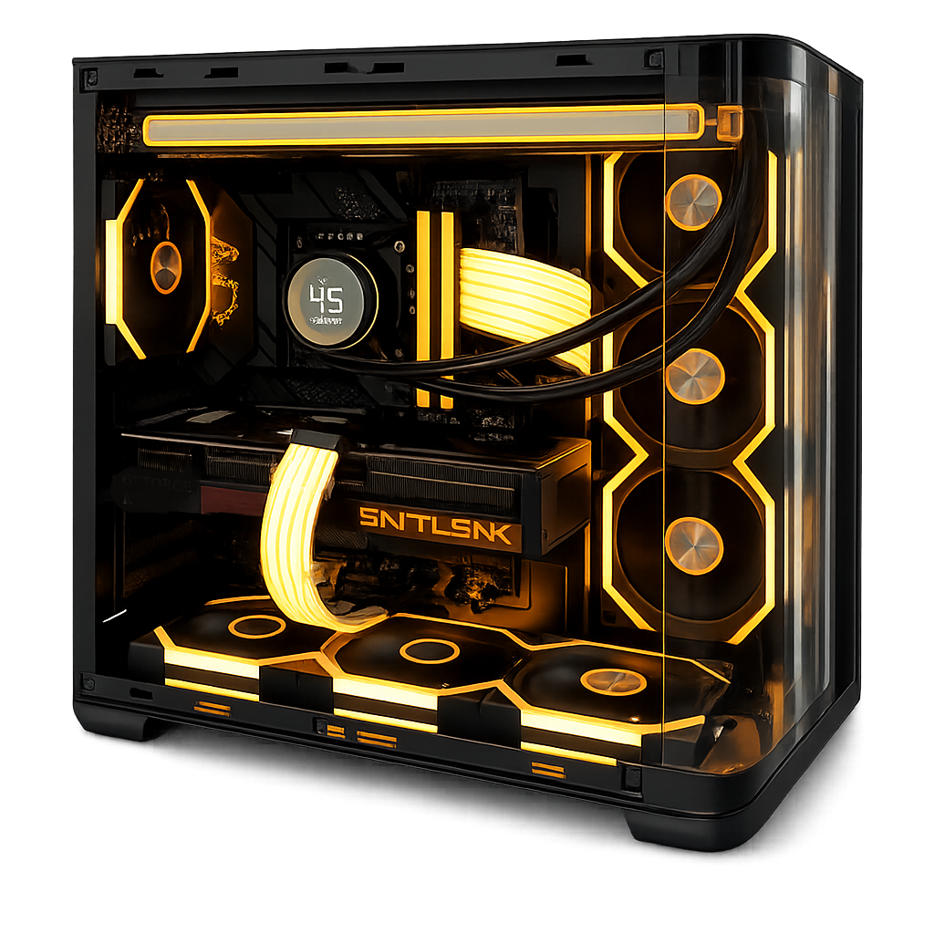 Jungle Leopard Case AC-01 ATX Black (No fans included)