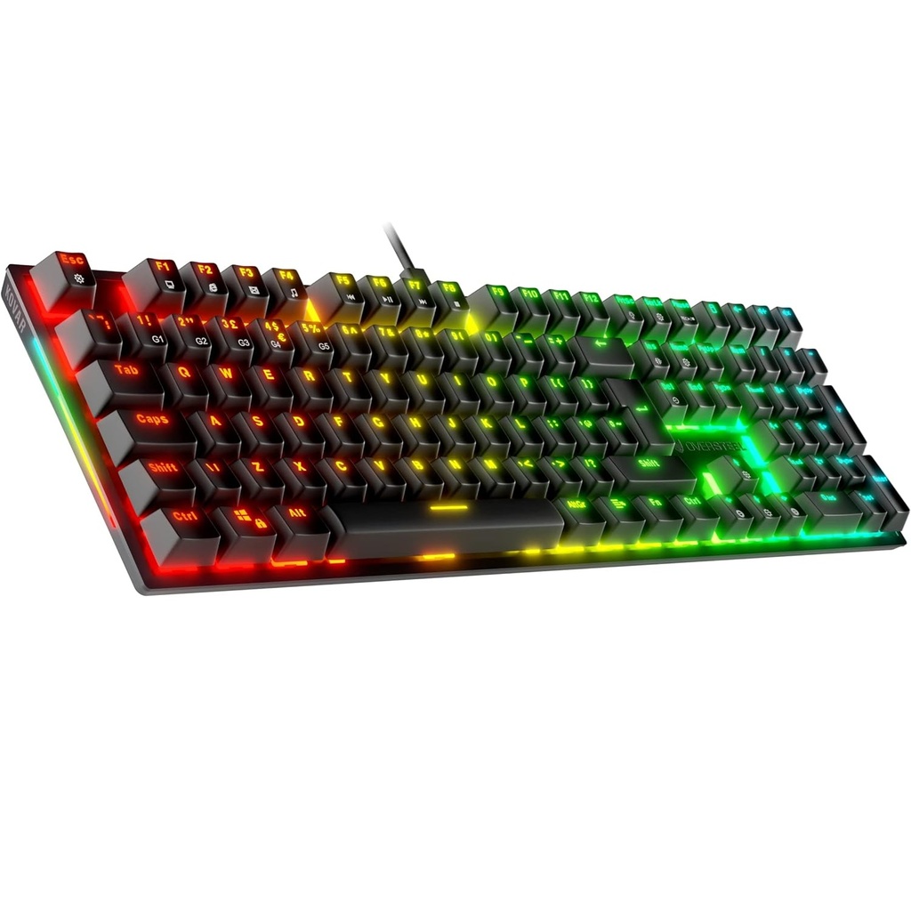 OVERSTEEL KOVAR SERIES RGB MECHANICAL GAMING KEYBOARD BLUE SWITCH 