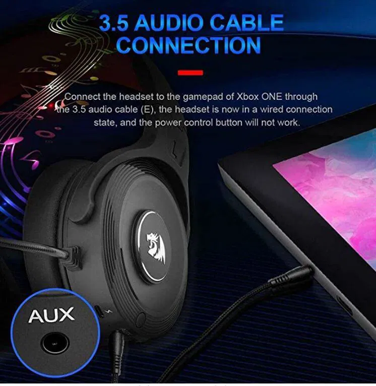 Gaming headset Wireless Redragon H818 PRO wired 