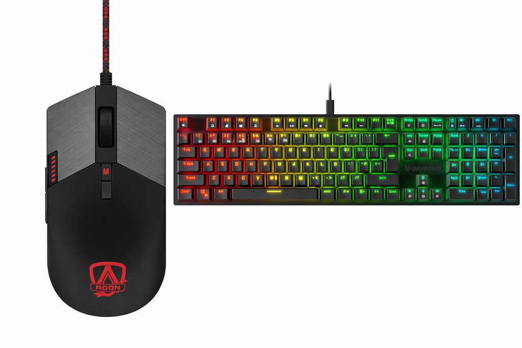 GAMING KEYBOARD OVERSTEEL & MOUSE AOC COMBO 