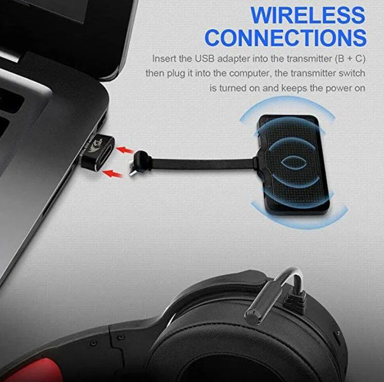 Gaming headset Wireless Redragon H818 PRO wired 