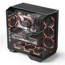 Case DarkFlash DY470 BLACK with 4x ARGB Fans