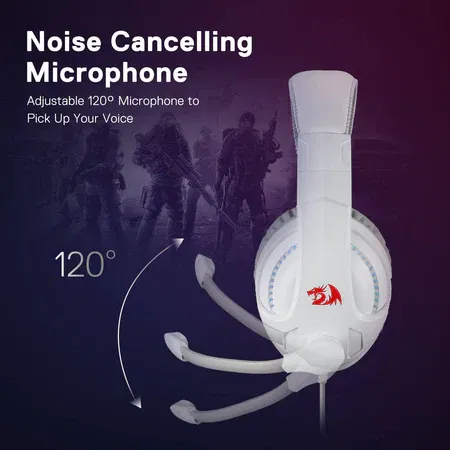 H211W-RGB Redragon Cronus wired headset,white