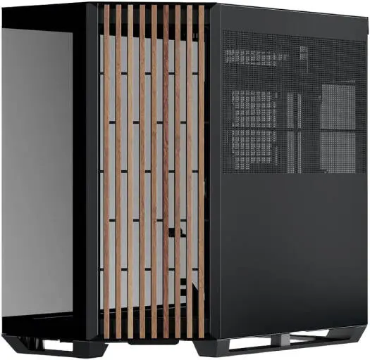 APNX V1 V1-W-BK-v1 ATX Mid Tower Glass Edition Computer Case-BLACK
