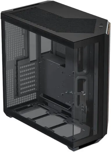 APNX V1 V1-W-BK-v1 ATX Mid Tower Glass Edition Computer Case-BLACK