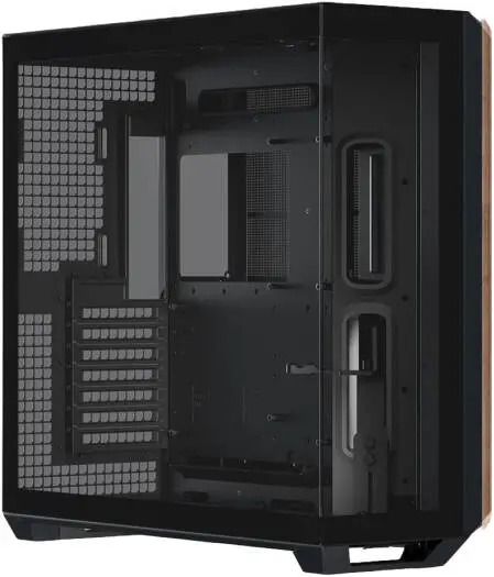 APNX V1 V1-W-BK-v1 ATX Mid Tower Glass Edition Computer Case-BLACK