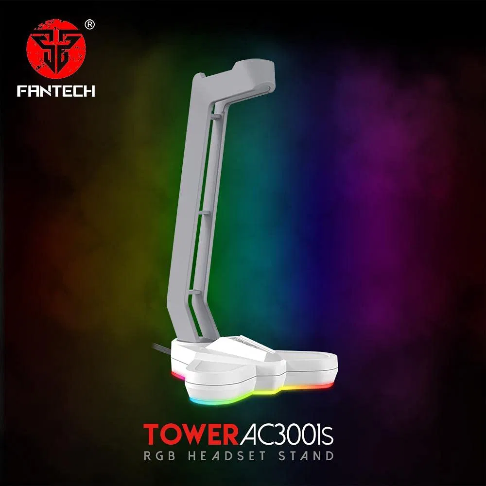 HEADSET HOLDER WHITE RGB FANTECH AC3001s