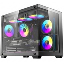  CASE B275 Pro M-ATX with 6 fans ARGB+650W PSU BLACK