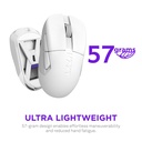 NZXT Lift Elite Wireless 26000 DPI, 8K Polling Rate Gaming Mouse 57G - WHITE