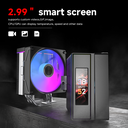 JUNGLE LEOPARD CPU COOLER K400 LCD 2.99 Black ARGB