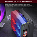 JUNGLE LEOPARD CPU COOLER K400 LCD 2.99 Black ARGB