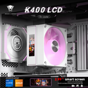 JUNGLE LEOPARD CPU COOLER K400 LCD 2.99 Inch WHITE ARGB