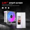 JUNGLE LEOPARD CPU COOLER K400 LCD 2.99 Inch WHITE ARGB