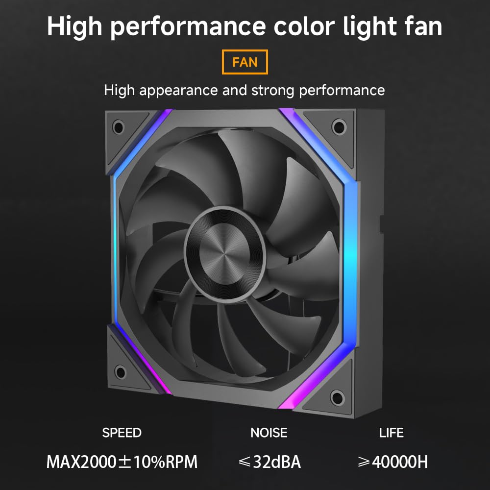 Liquid Cooler JUNGLE LEOPARD ASTROSHEL V2G 360 BLACK WITH 2.8in LCD Display