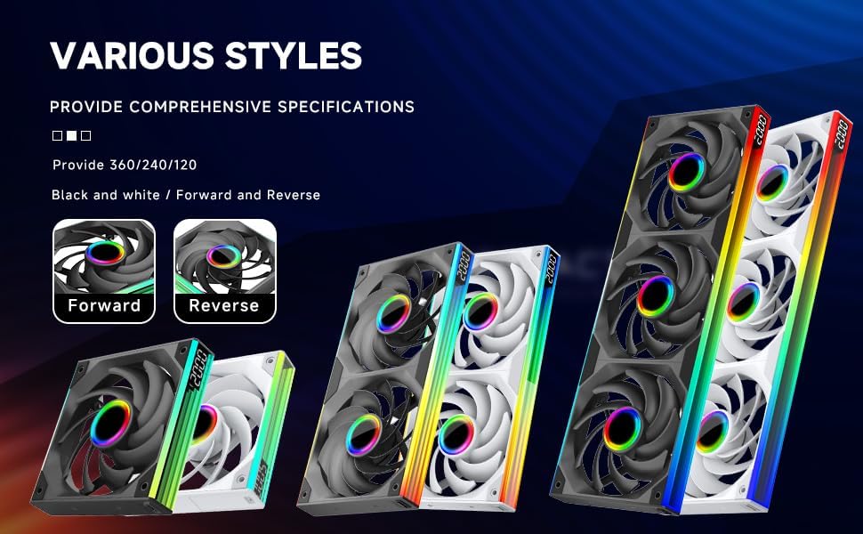 Case Fan Starlink mirror 360 black forward