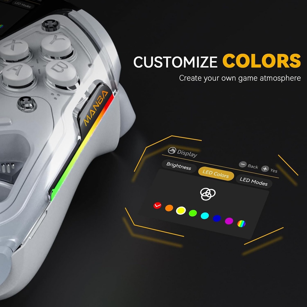 Manba One V2 Wireless RGB Gaming Controller – White
