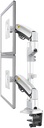 NB North Bayou Dual Monitor Arm NB H180 WHITE, flat screen or curved monitors from 17" to 27" with a load of 2kg to 9kg