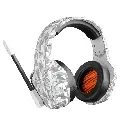 MEETION Wireless Gaming Headset White, Surround Sound, noise-cancelling microphone, three-mode: (2.4g/Bluetooth/wired) Lightweight soft white leather earmuffs MT-BTH014