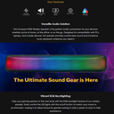 Twisted Minds RGB Wireless Bluetooth Gaming Sound bar - Black - TM-Q6