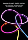 Magic RGB LED Neon Light 5m Bluetooth - Flexible LED Strip with Color Changing Control via Smart App - 