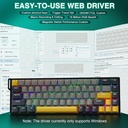 AULA WIN60HE MAX Mechanical Gaming Keyboard Wired - Wing magnetic switch ( Gray+Yellow+Black )