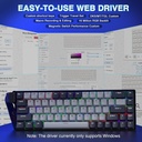 AULA WIN68HE PRO Mechanical Gaming Keyboard Wired - XingYi magnetic switch ( Light grey + dark grey )