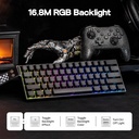 Aula Mini60HE PRO Wireless  Gaming Keyboard - Stormrise Magnetic ( Black Side-engraved keycaps )