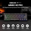 Aula Mini60HE PRO Wireless  Gaming Keyboard - Stormrise Magnetic ( Black Side-engraved keycaps )