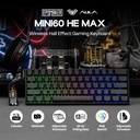 AULA MINI60HE MAX Wireless Mechanical Gaming Keyboard - Spiritcloud Magnetic ( Black CONTOUR )