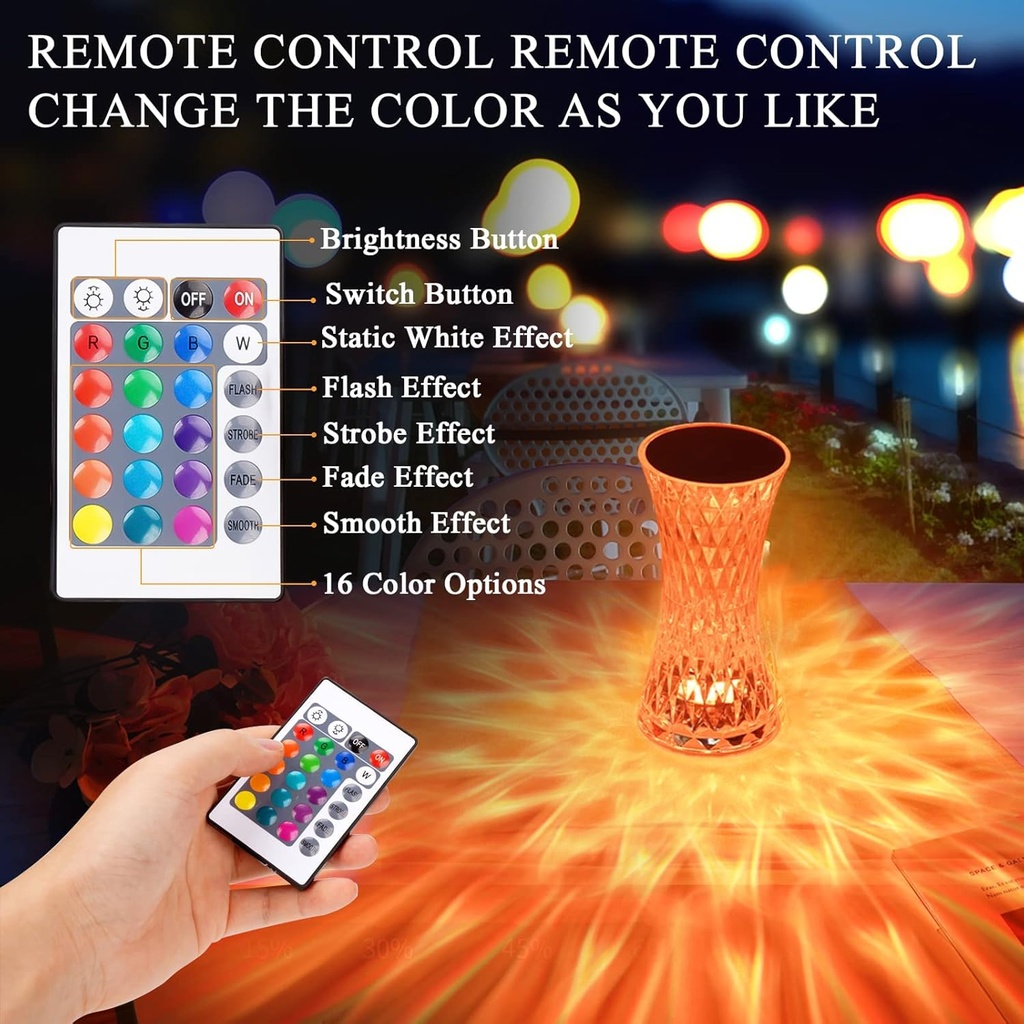 ROSE DIAMOND TABLE LAMP