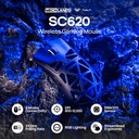 MOUSE AULA SC620 Wireless Gaming Mouse - BLACK 12,000 DPI 