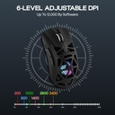 MOUSE AULA SC620 Wireless Gaming Mouse - BLACK 12,000 DPI 